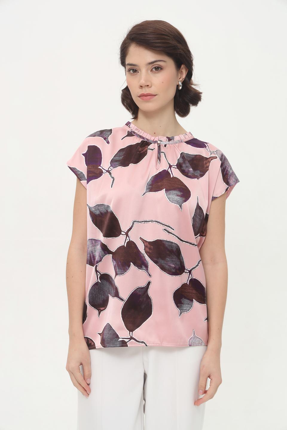 Блуза More and More с листьями
