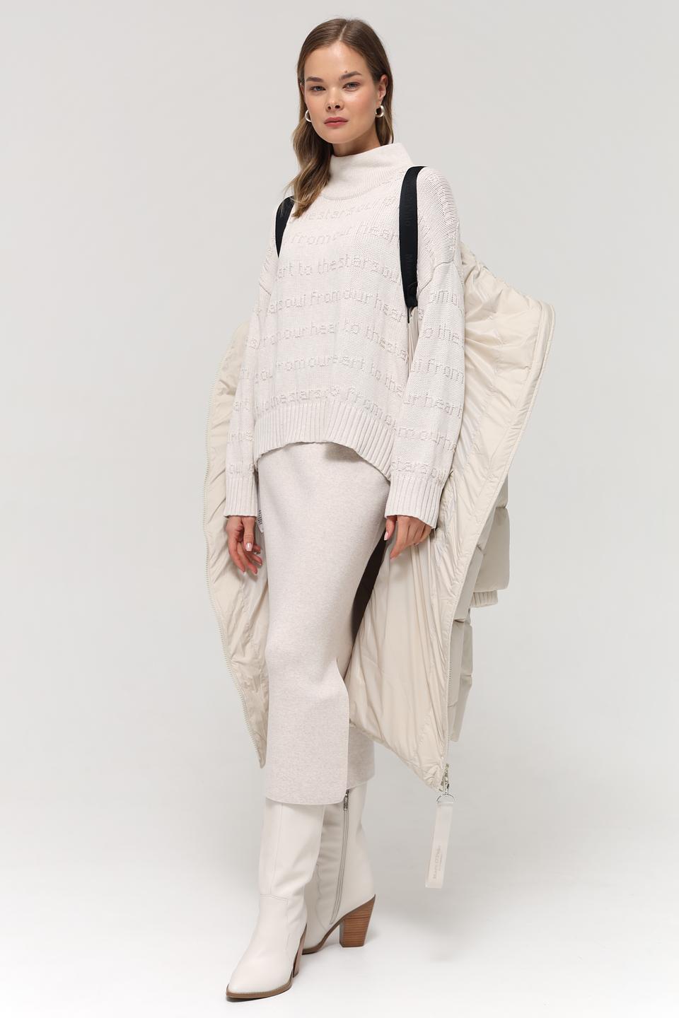 Пальто Marc O Polo стеганое бежевое