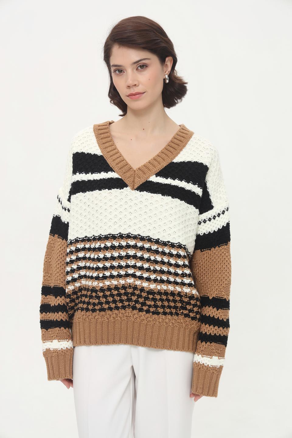 Пуловер Broadway в полоску