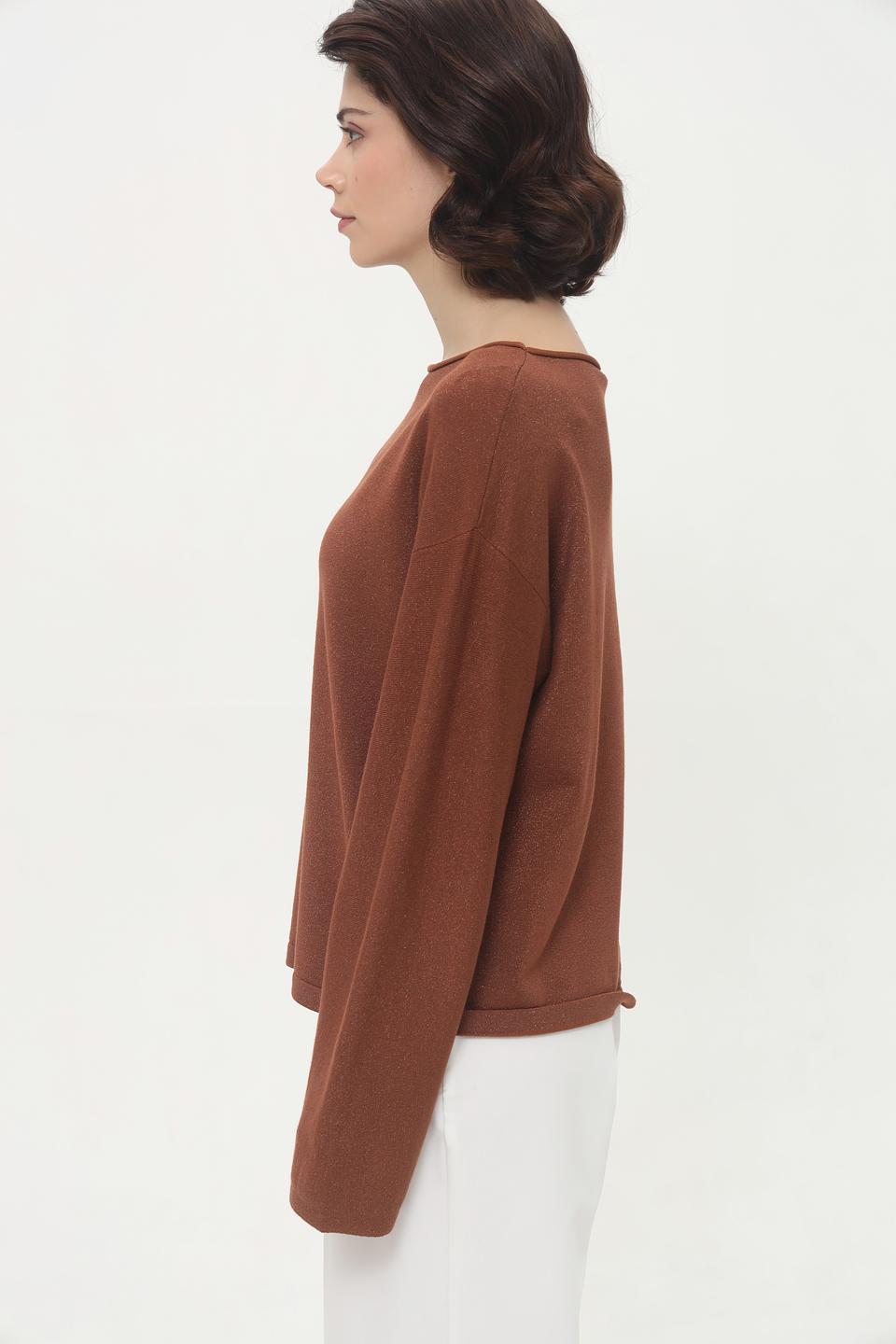 Пуловер Broadway терракотовый