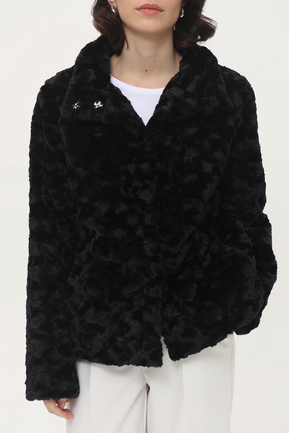 Куртка Broadway чёрная из искусственного меха