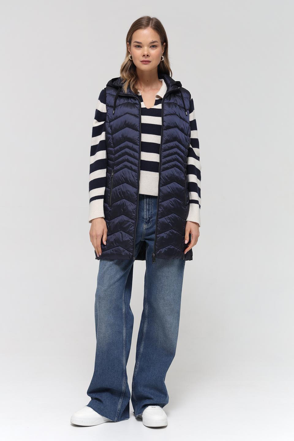 Жилет Lebek стеганый синий