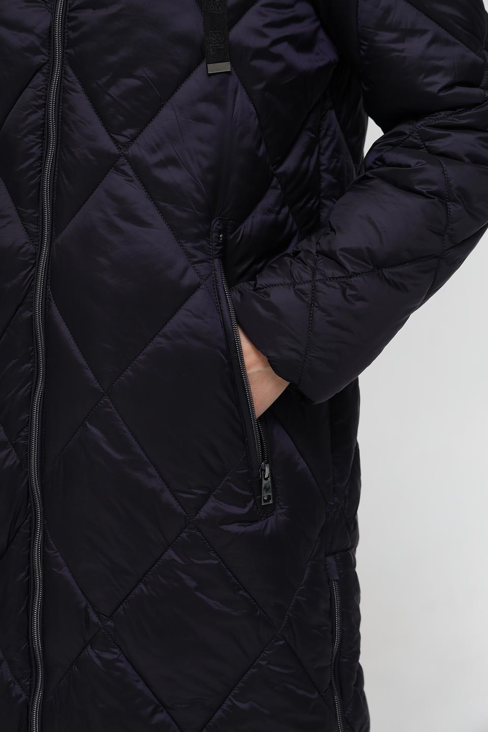 Пальто Lebek стеганое чёрное