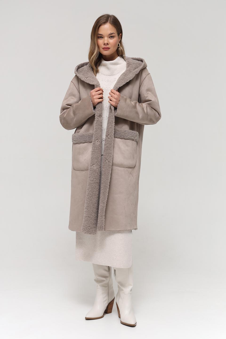 Пальто White Label с мехом