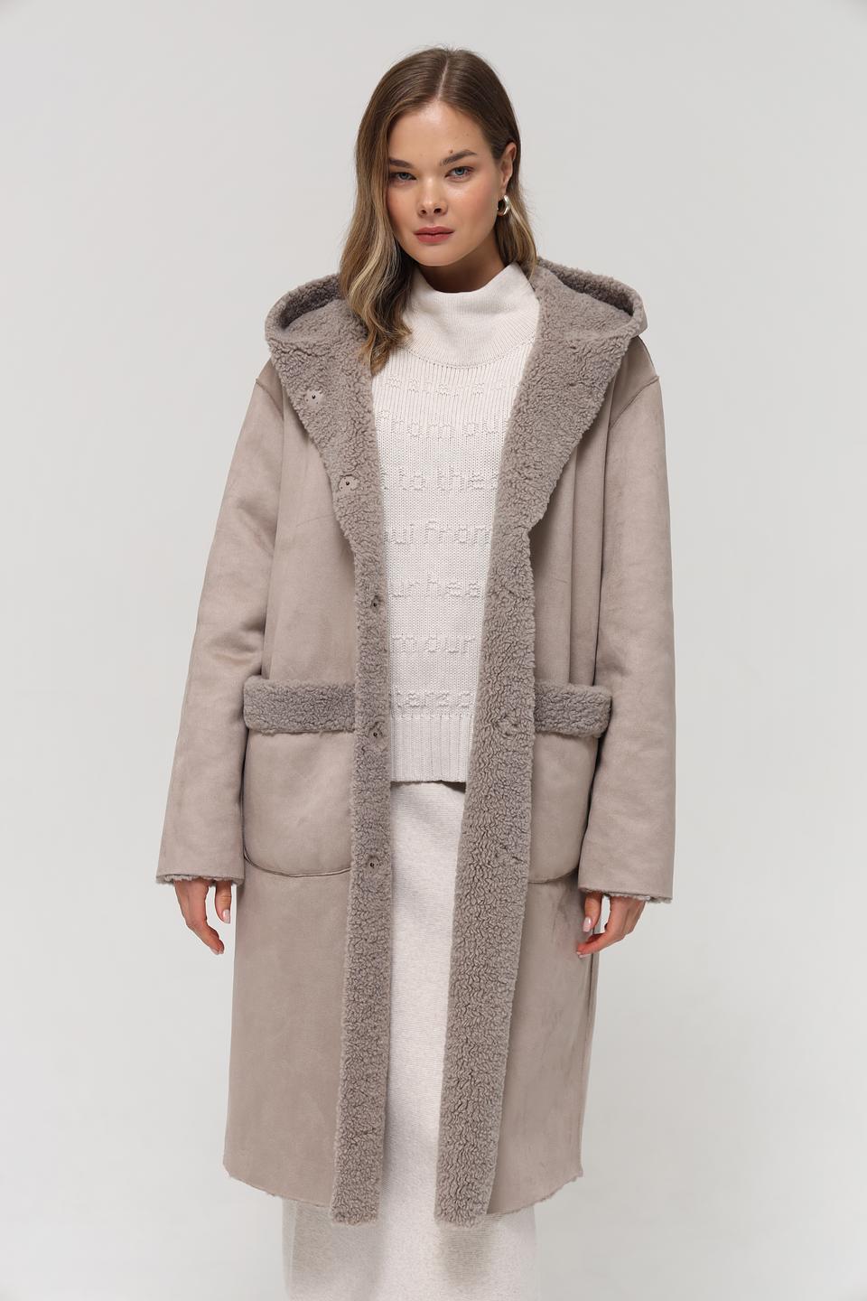 Пальто White Label с мехом