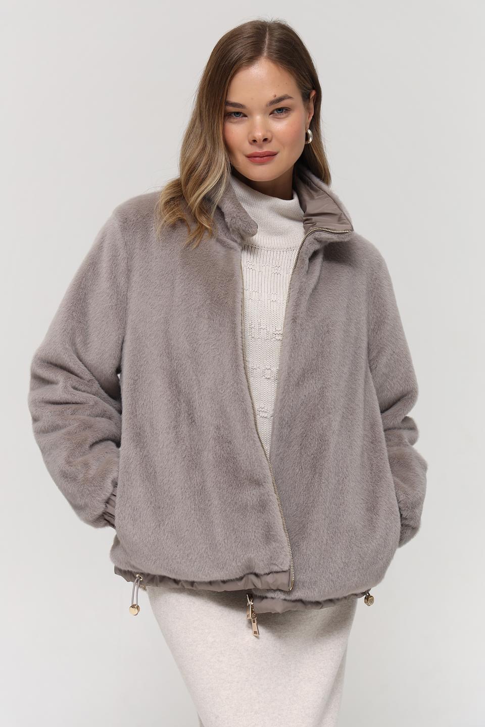 Шуба White Label серая