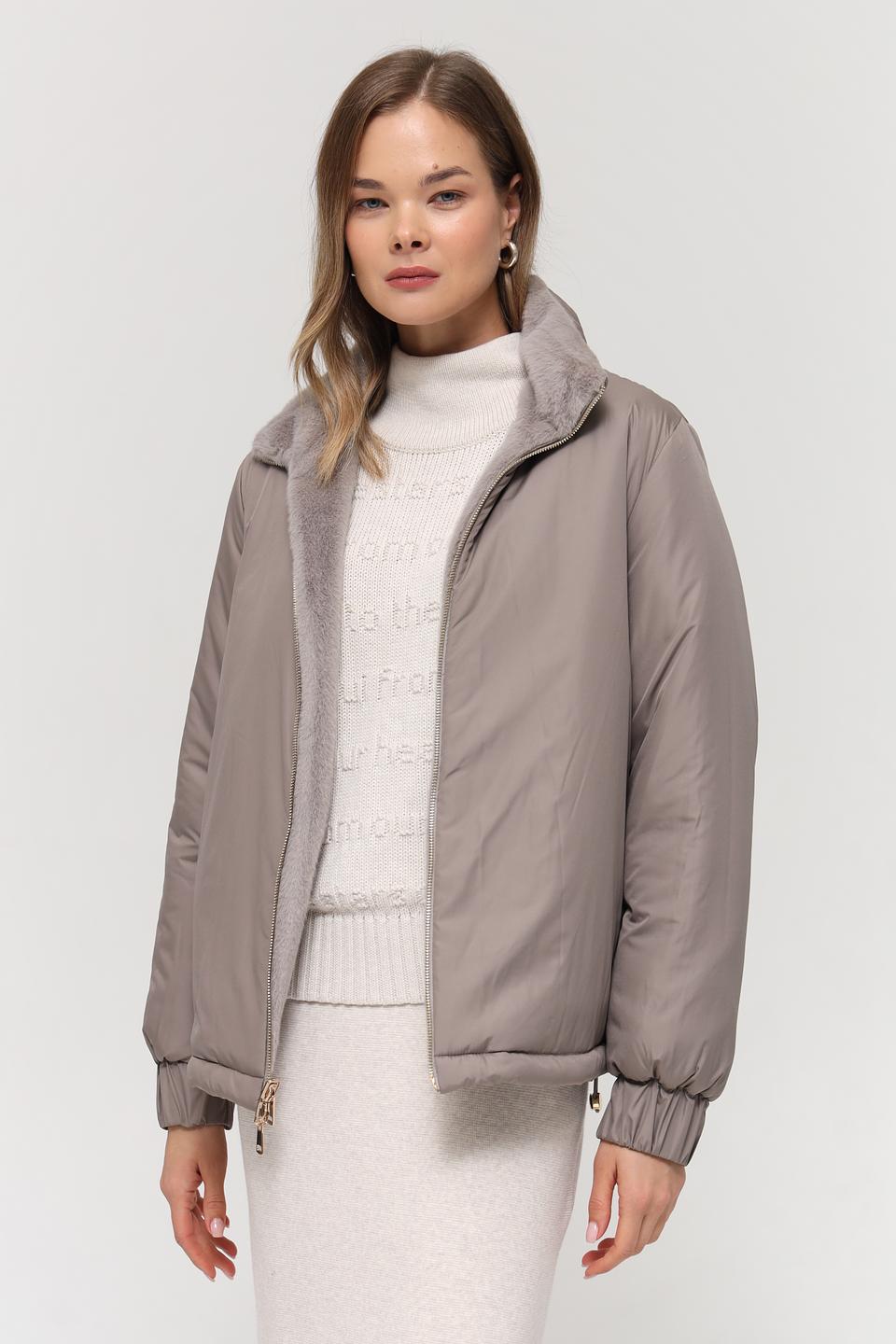 Шуба White Label серая