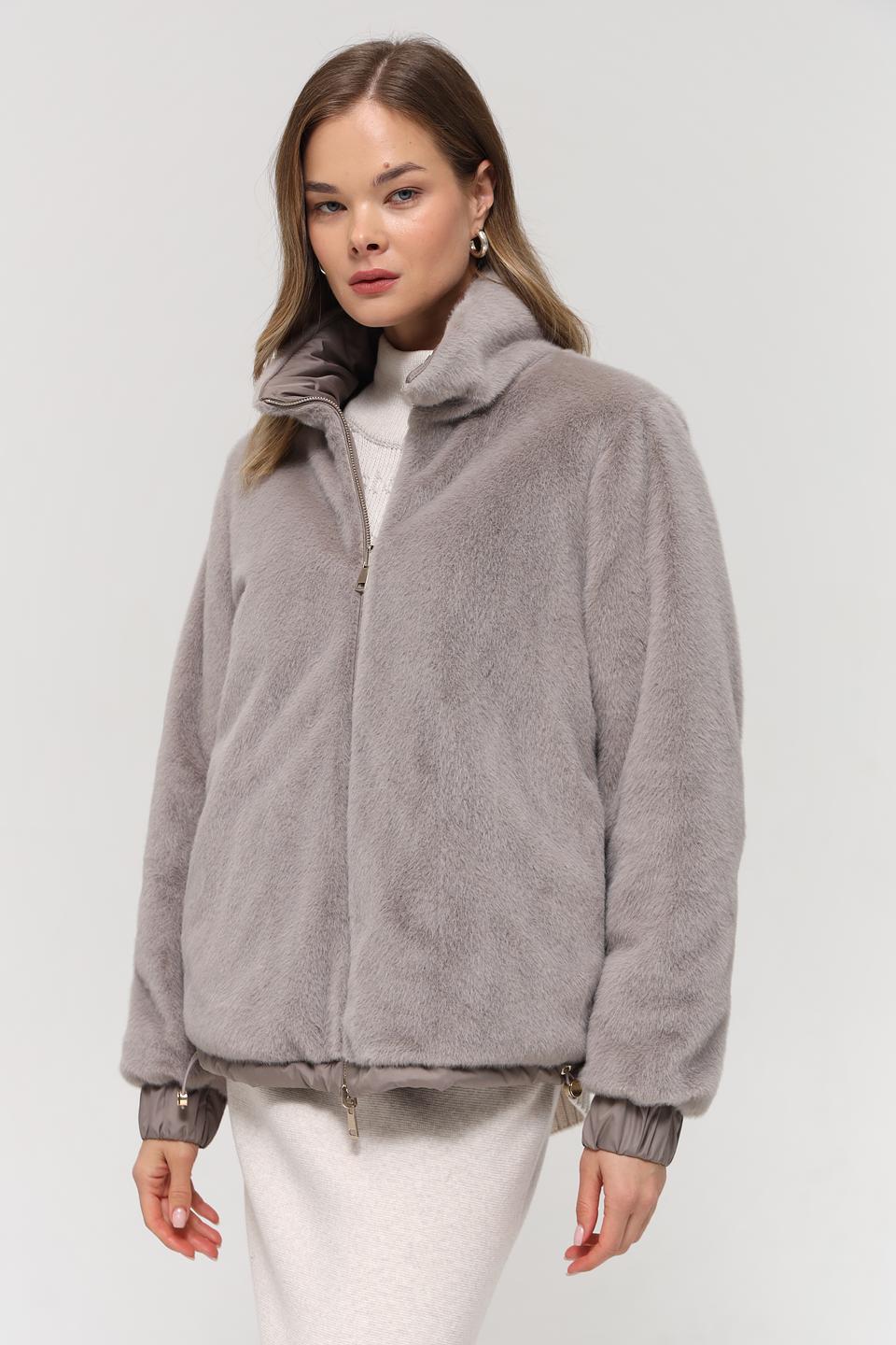 Шуба White Label серая