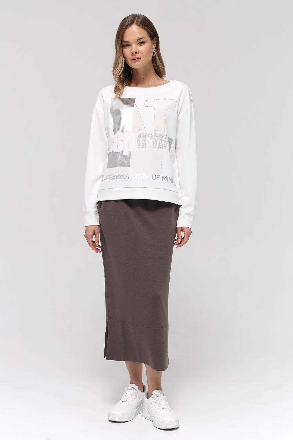 Юбка Cinque с кулиской серая