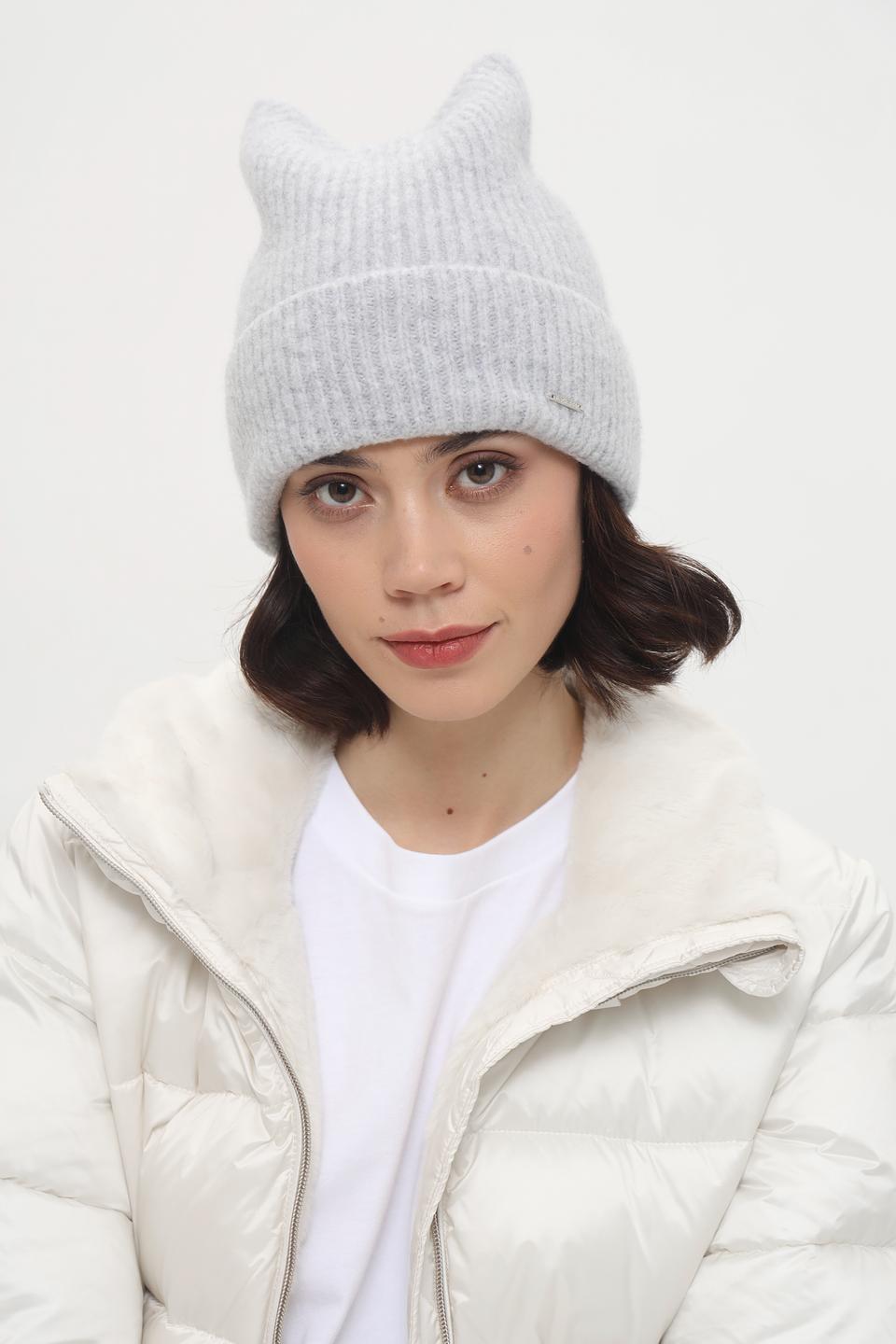 Шапка Marhatter с ушками серая