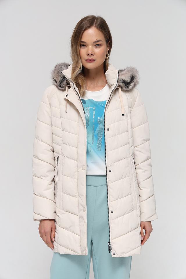 Куртка Lebek стеганая бежевая
