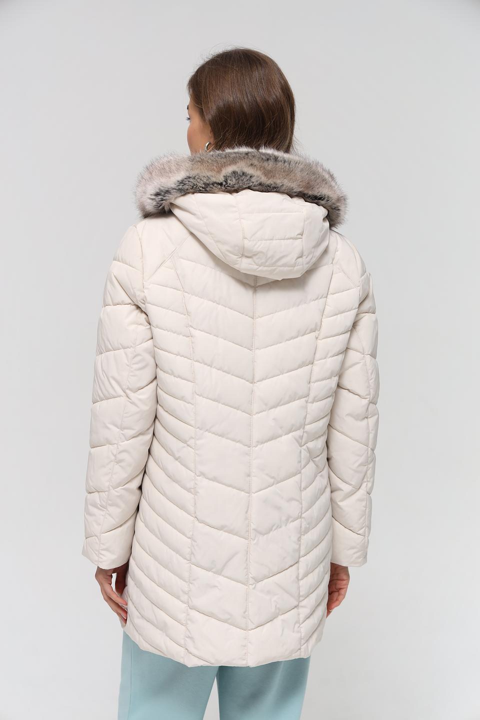 Куртка Lebek стеганая бежевая