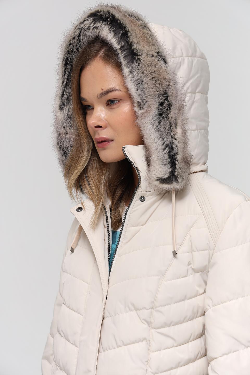 Куртка Lebek стеганая бежевая