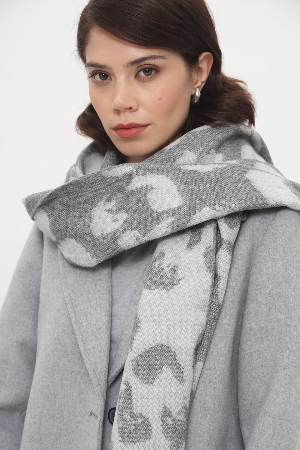 Шарф Fraas с леопардовым принтом