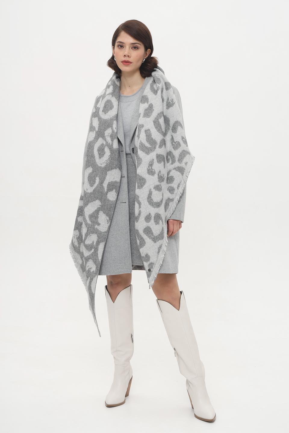 Шарф Fraas с леопардовым принтом