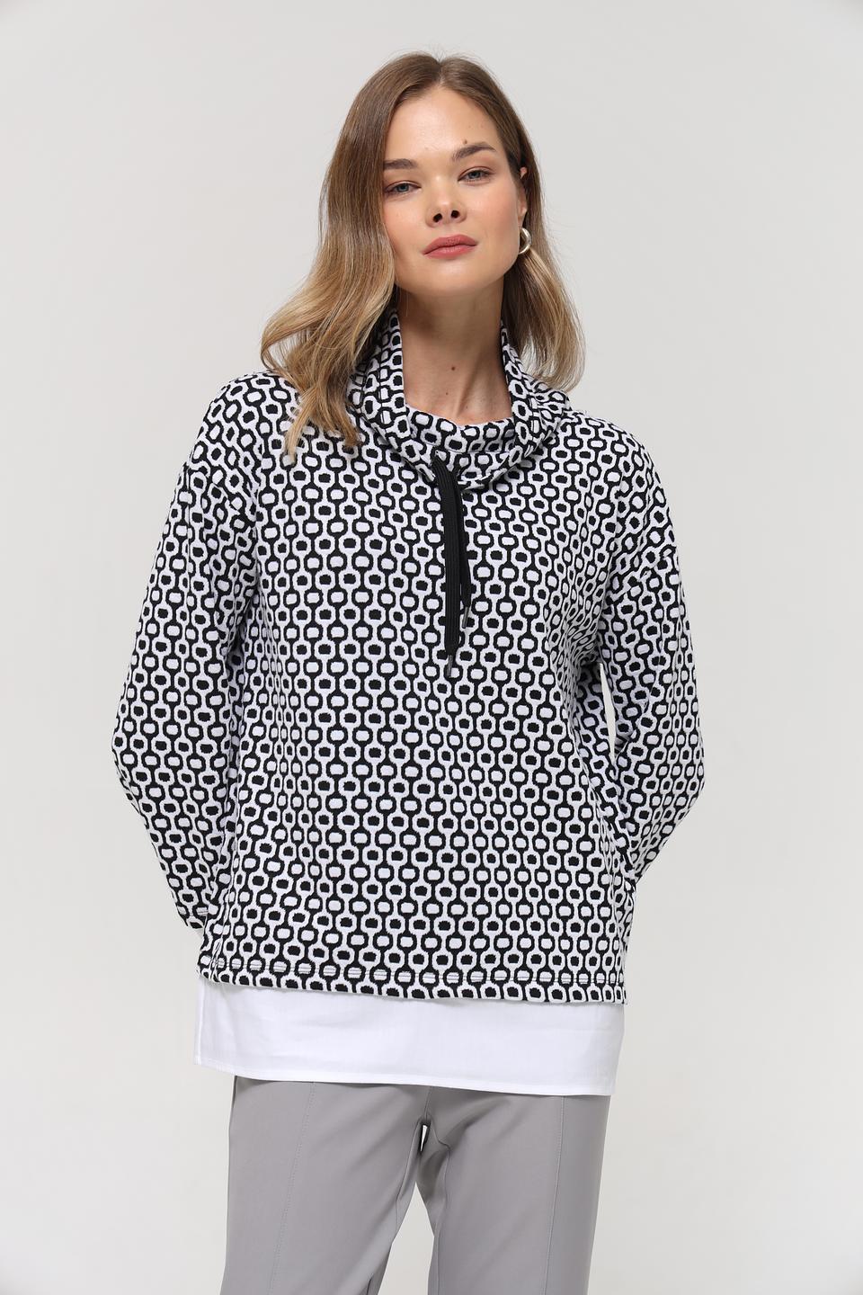 Пуловер Frank Walder с принтом