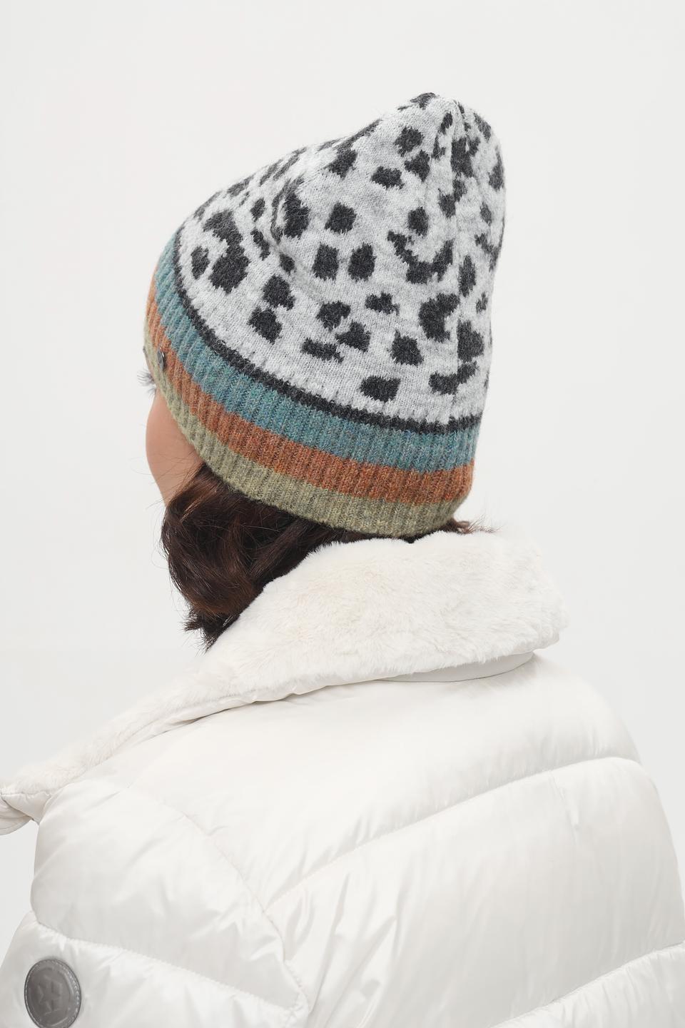 Шапка Fraas с леопардовым принтом
