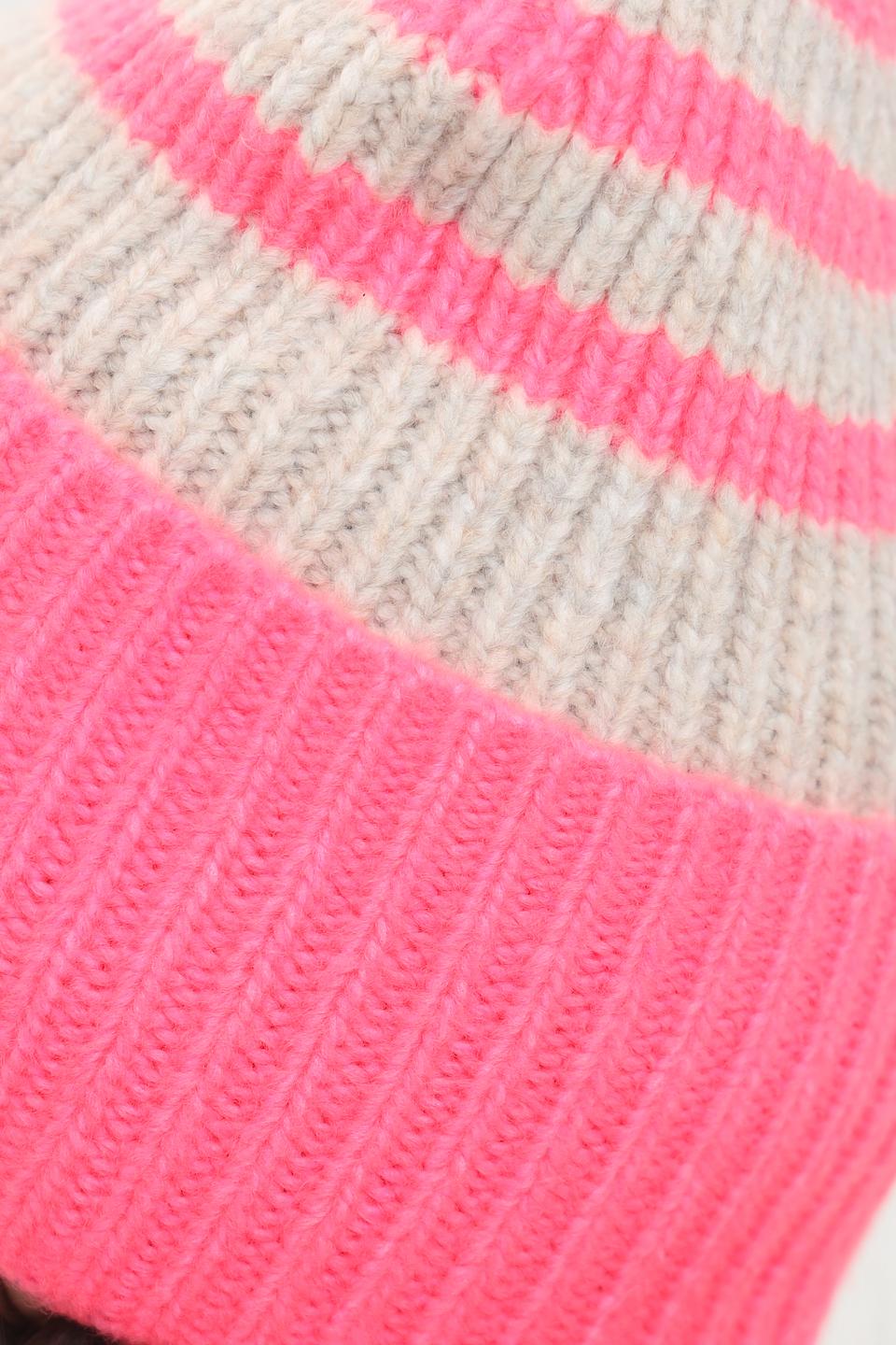 Шапка Fraas в полоску розовый