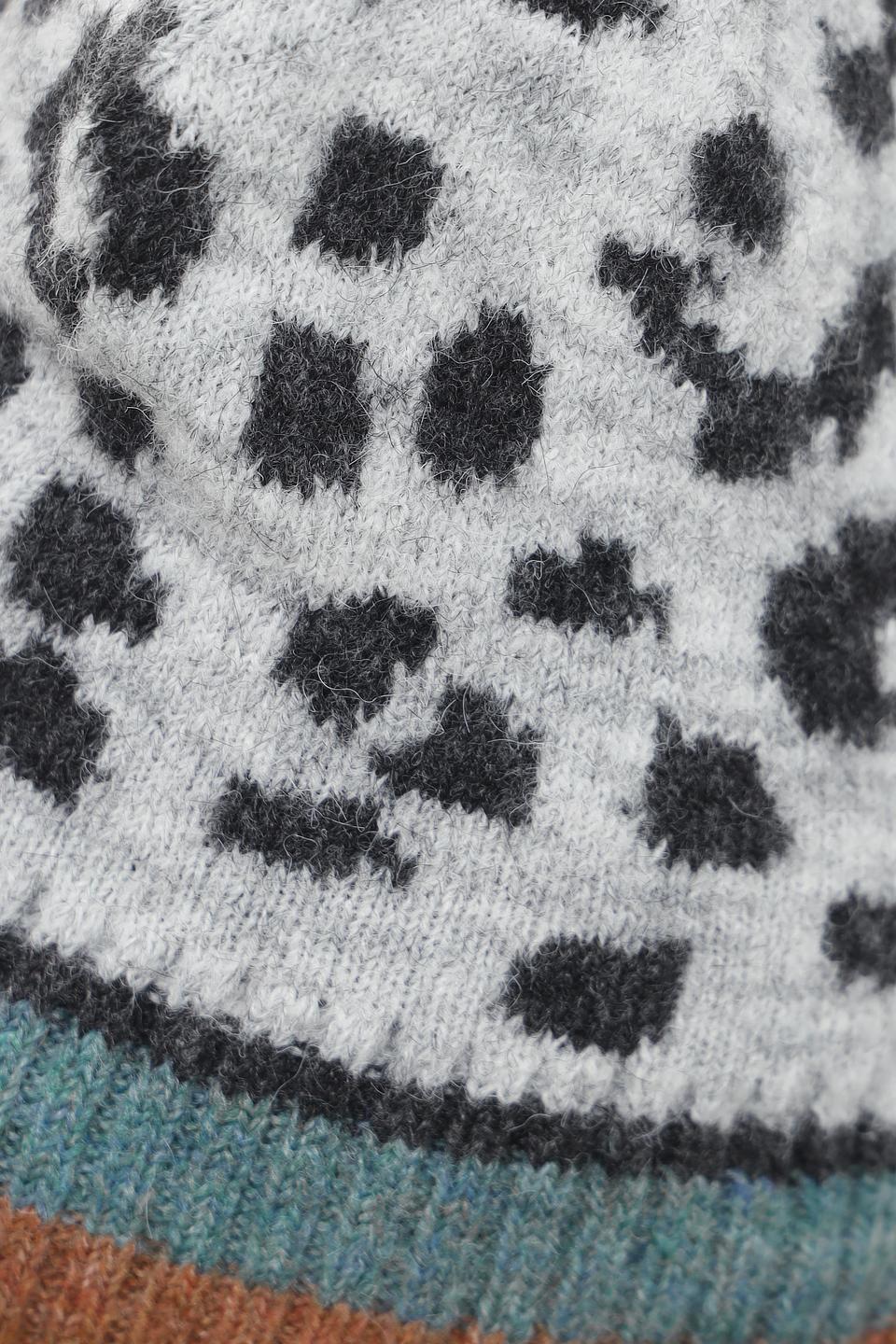 Шапка Fraas с леопардовым принтом