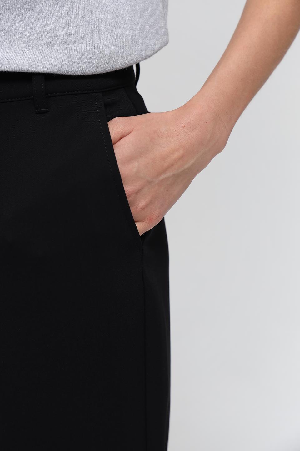 Брюки Frank Walder чёрные прямые