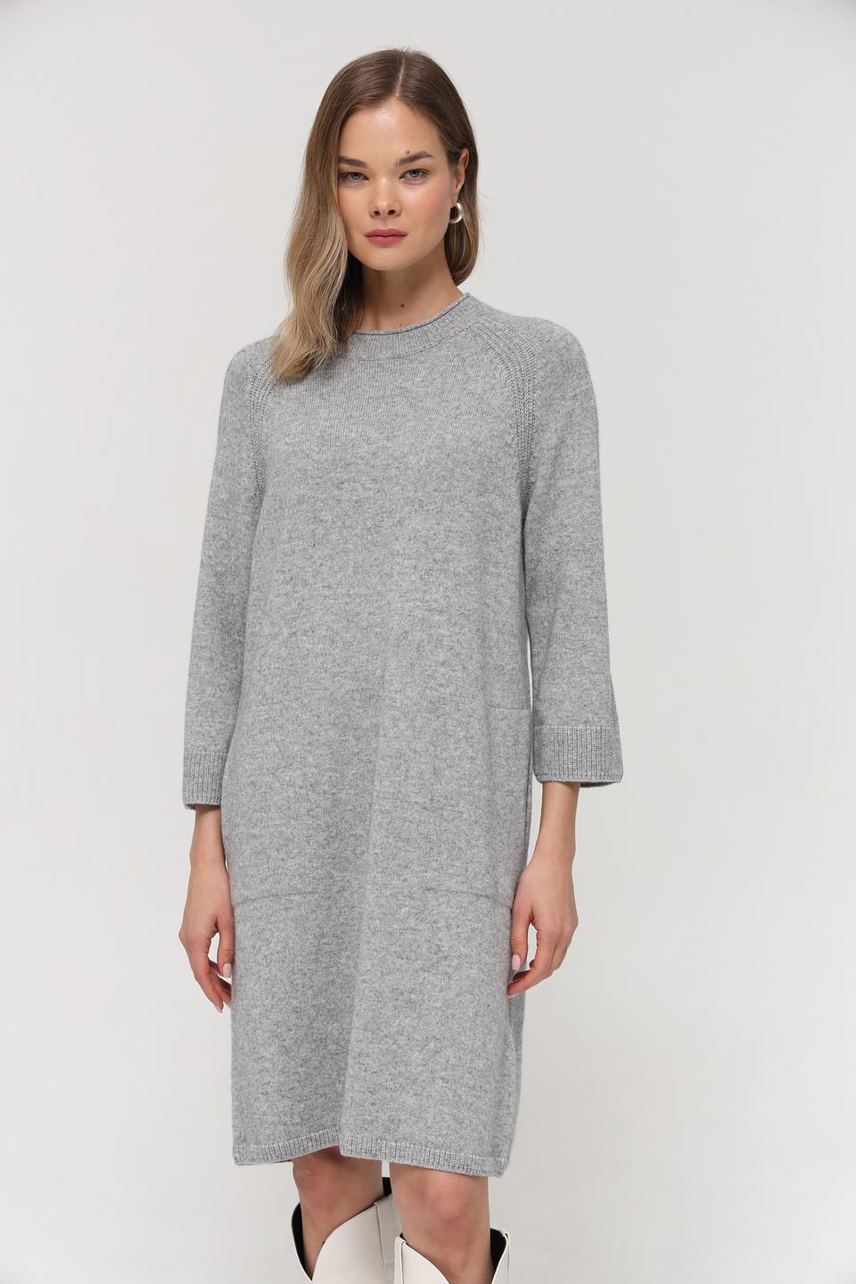 Платье Rabe collection серое вязаное