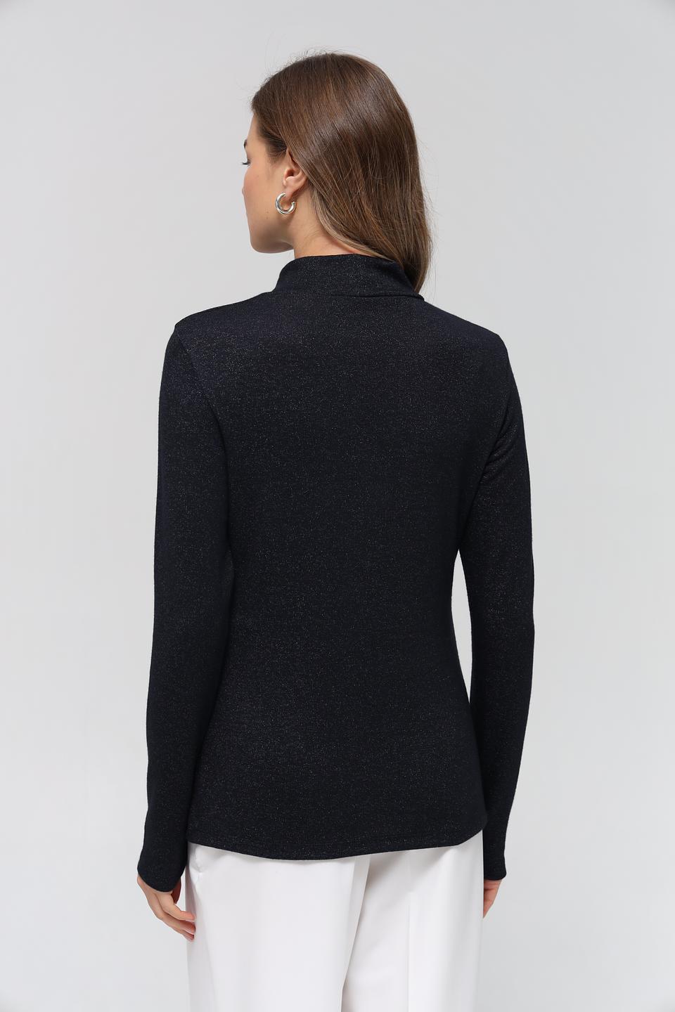 Пуловер Lecomte с пайетками чёрный