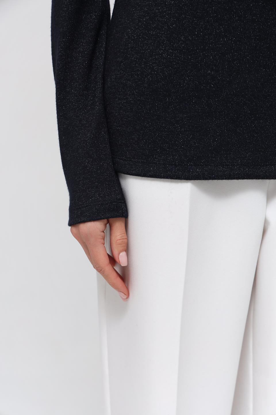 Пуловер Lecomte с пайетками чёрный