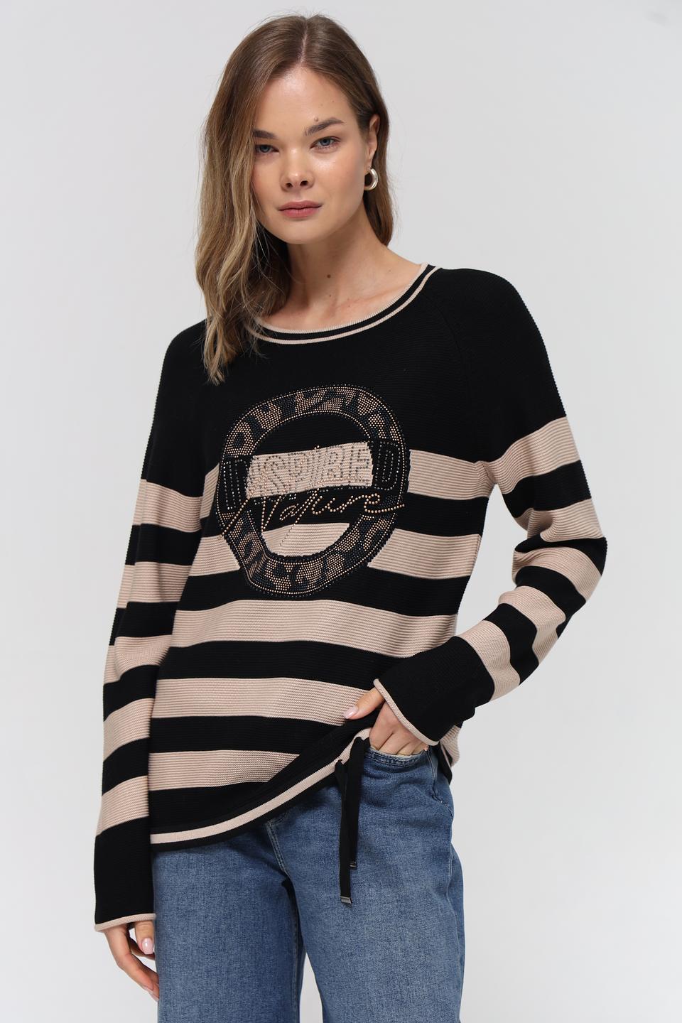 Пуловер Rabe collection в полоску