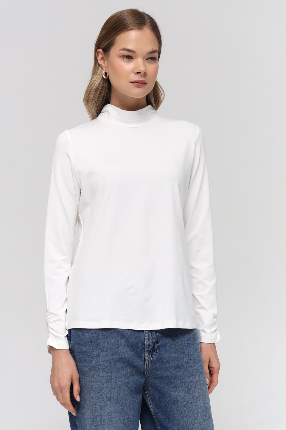 Футболка Rabe collection белая с горловиной