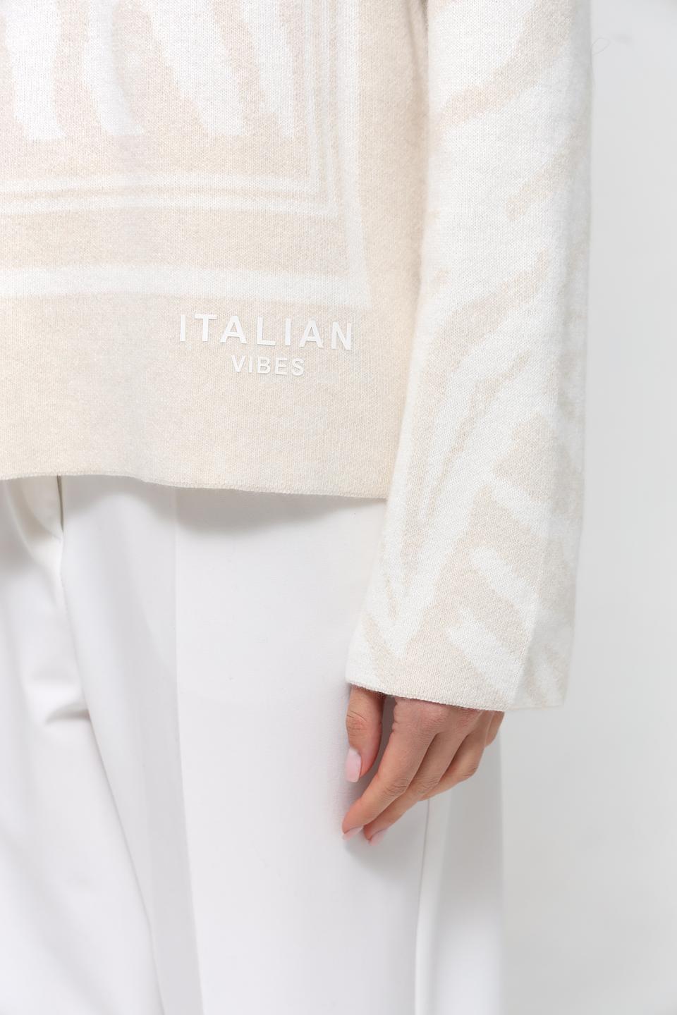 Пуловер Monari с принтом зебра