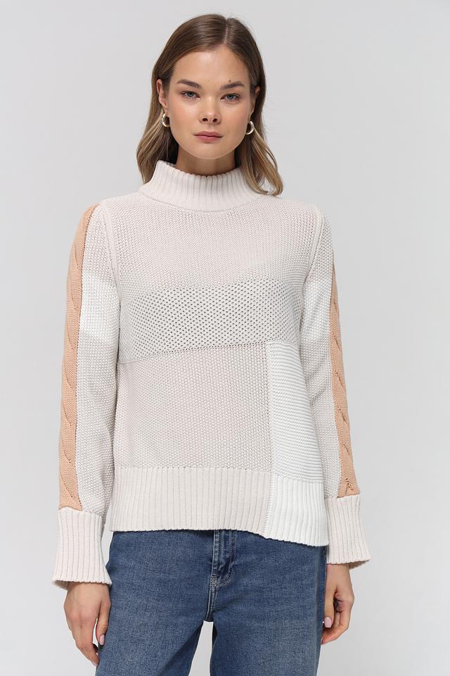 Пуловер Monari комбинированный бежевый