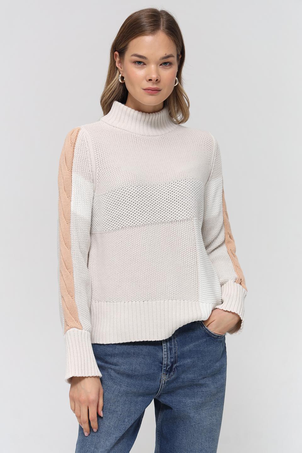 Пуловер Monari комбинированный бежевый