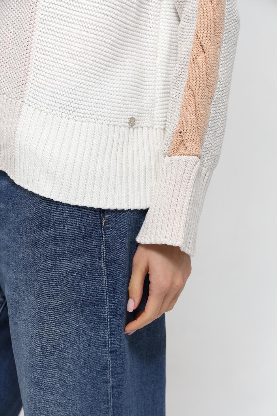 Пуловер Monari комбинированный бежевый