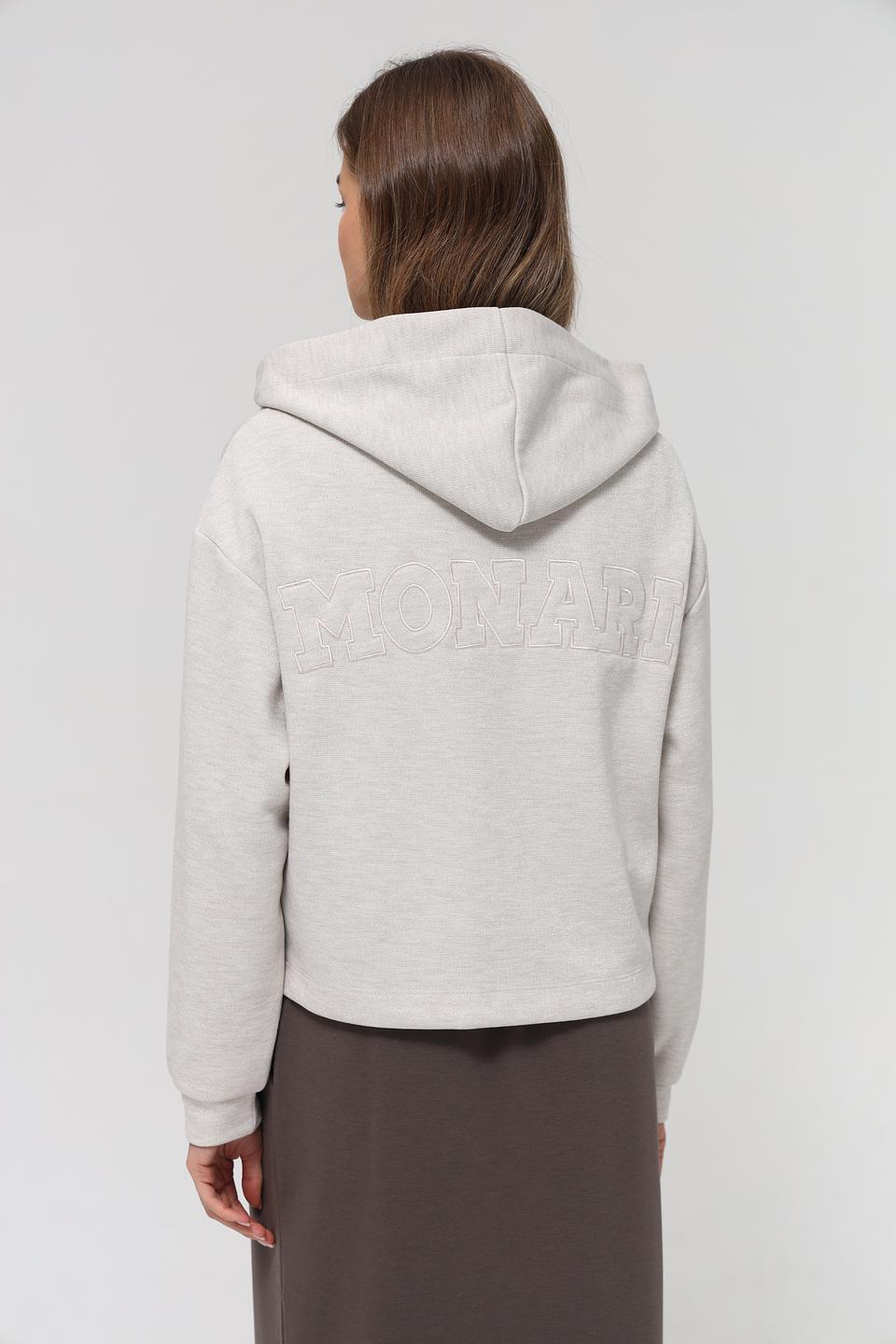 Жакет Monari с логотипом серый