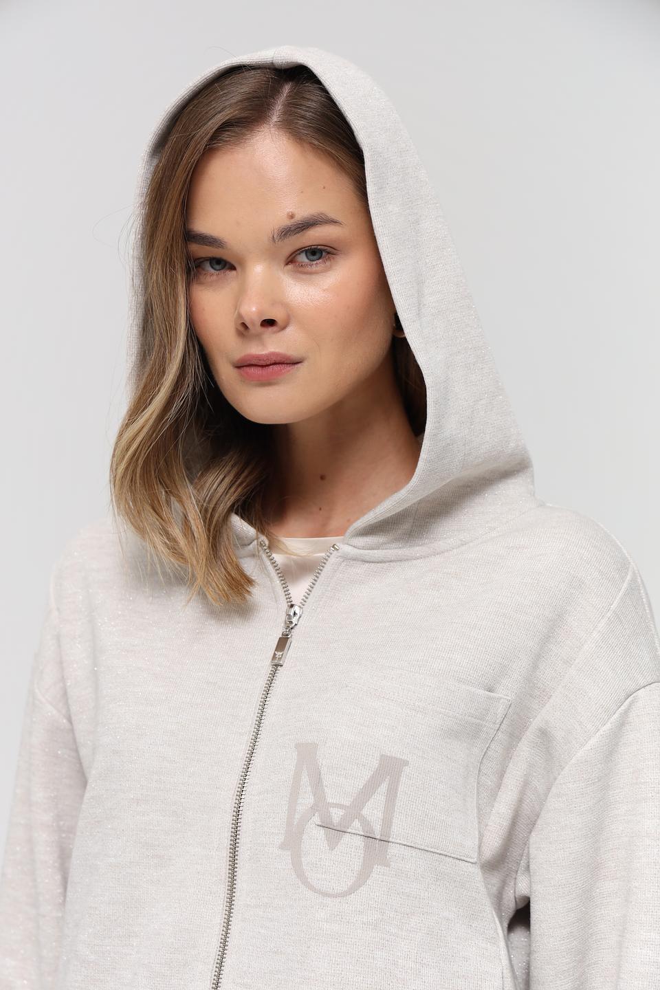 Жакет Monari с логотипом серый