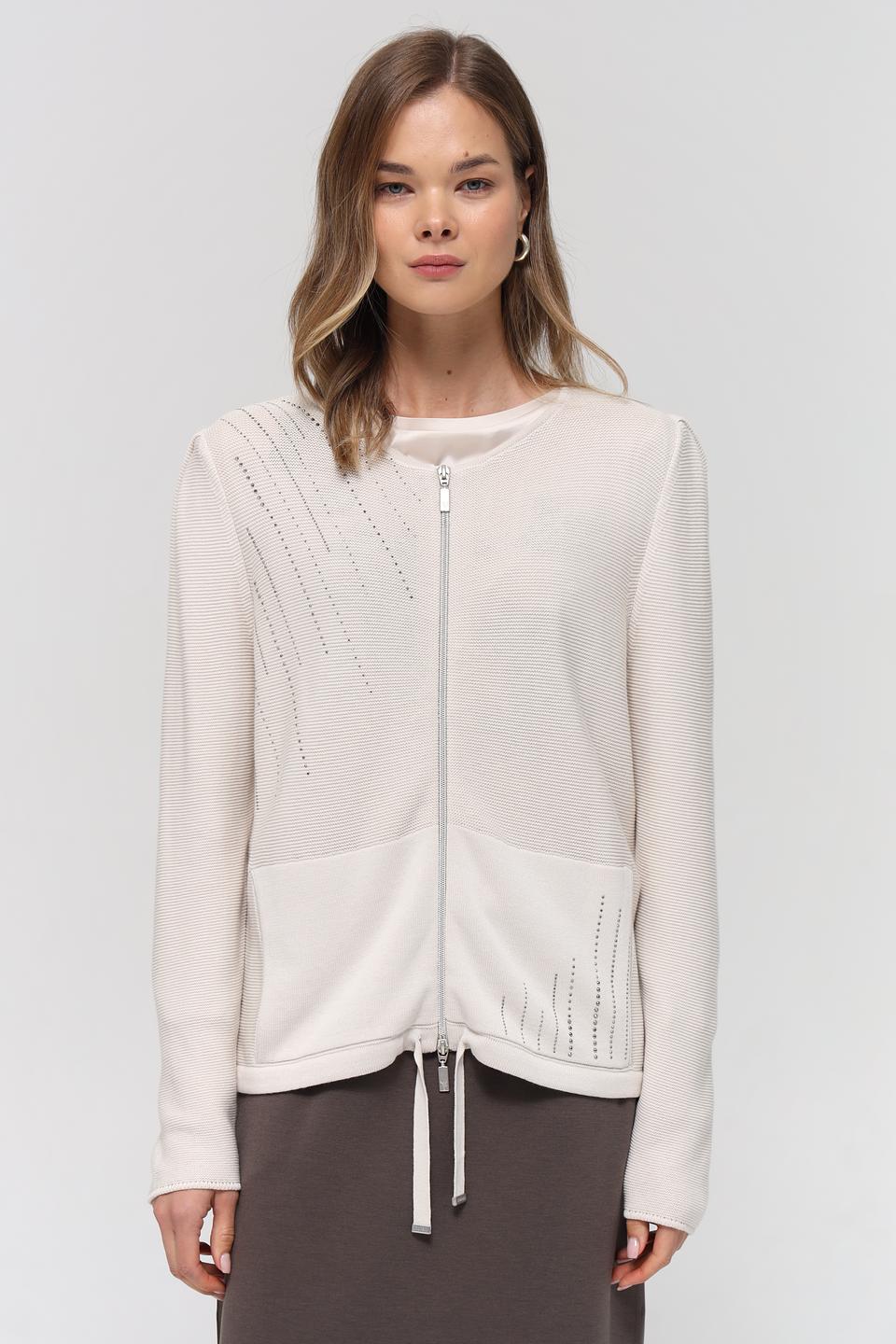 Жакет Monari с застежкой на молнии бежевый