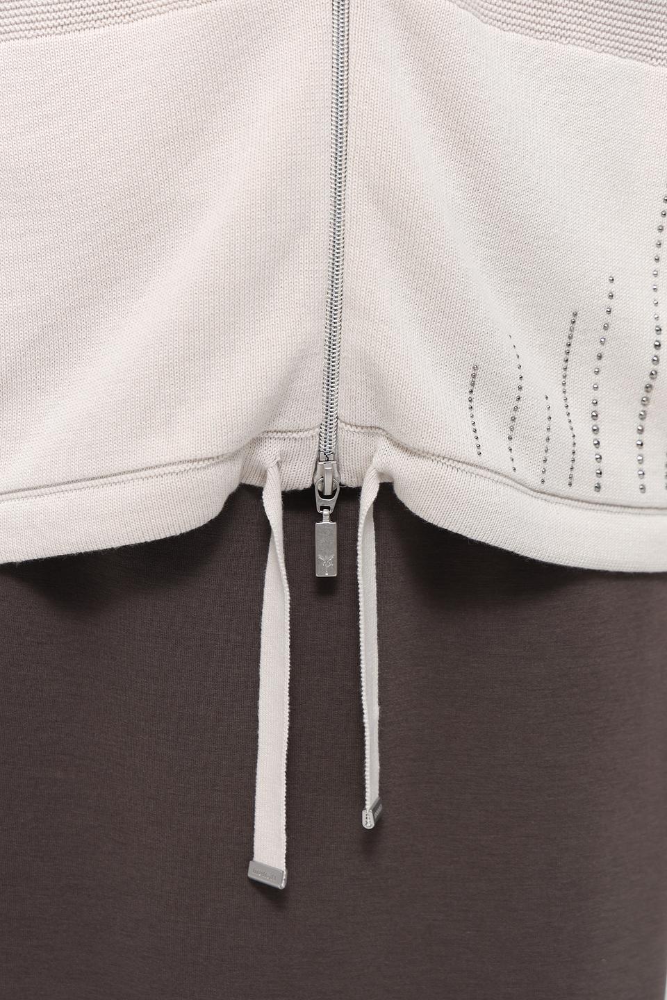 Жакет Monari с застежкой на молнии бежевый