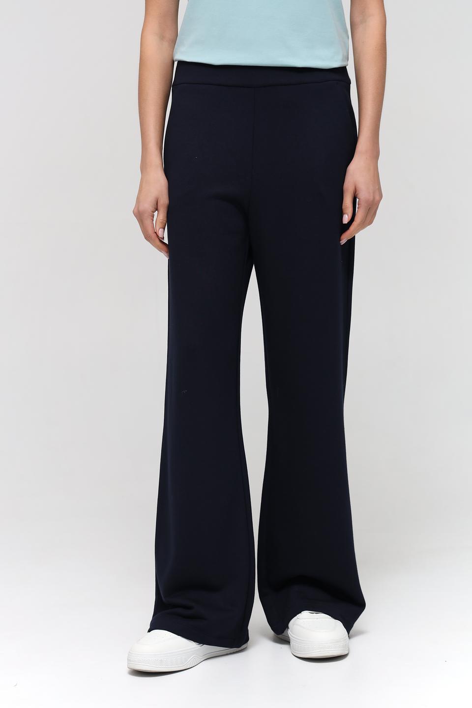 Брюки Lecomte палаццо тёмно-синие