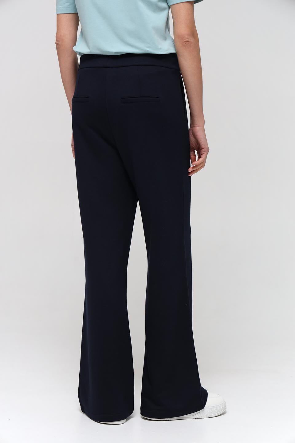 Брюки Lecomte палаццо тёмно-синие
