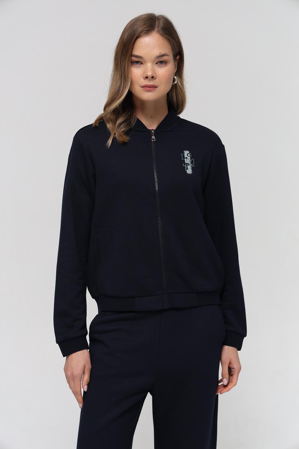 Жакет Lecomte приталенный тёмно-синий