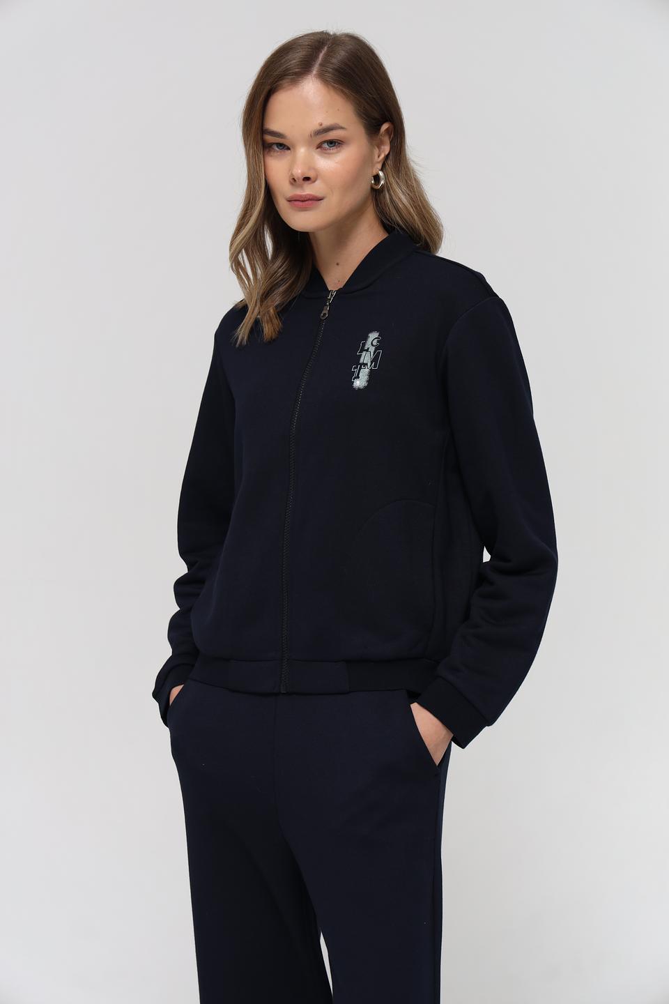 Жакет Lecomte приталенный тёмно-синий