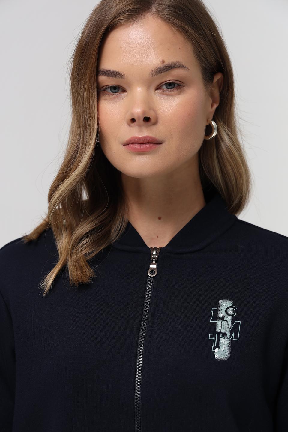 Жакет Lecomte приталенный тёмно-синий