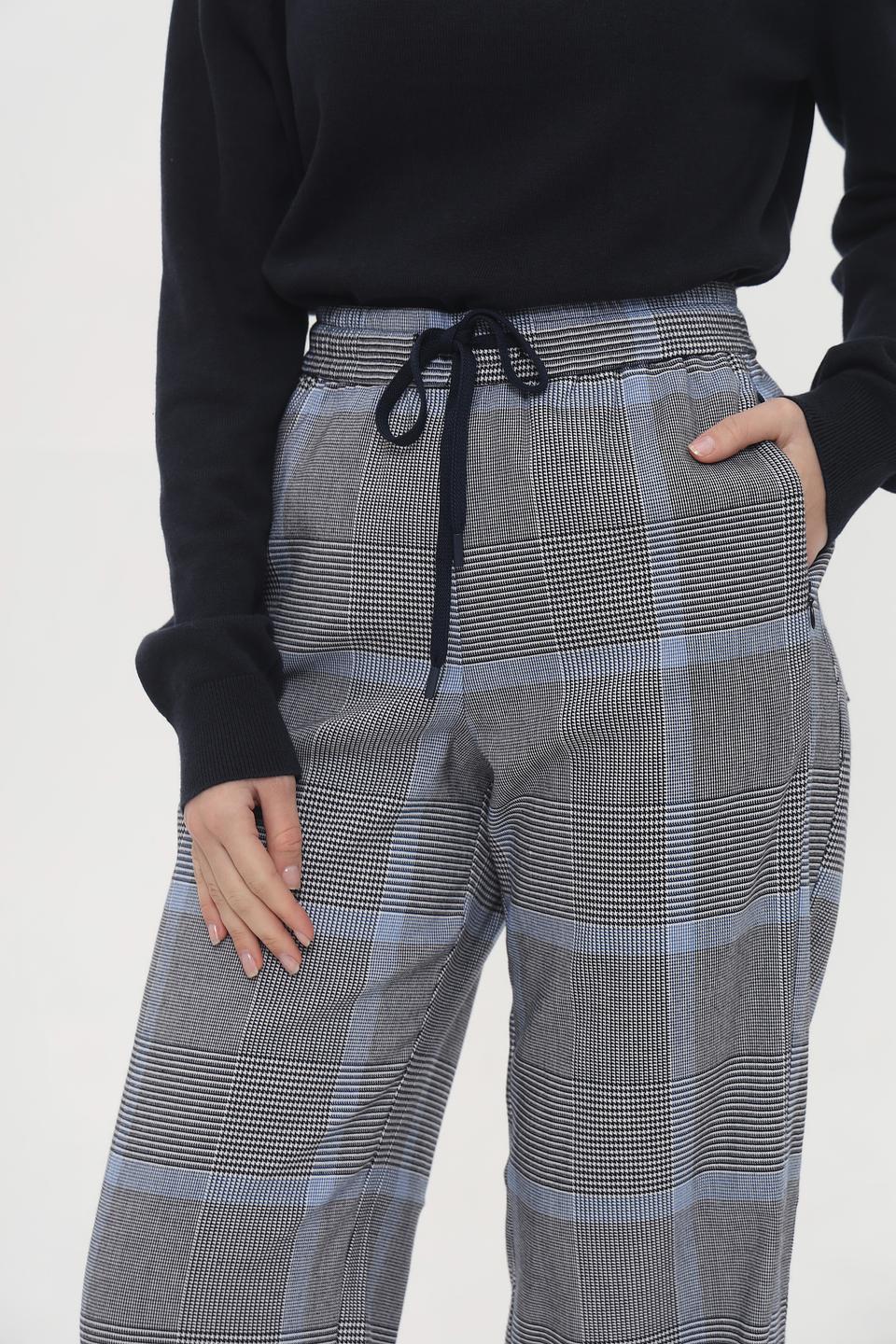 Брюки Tom Tailor в клетку серые