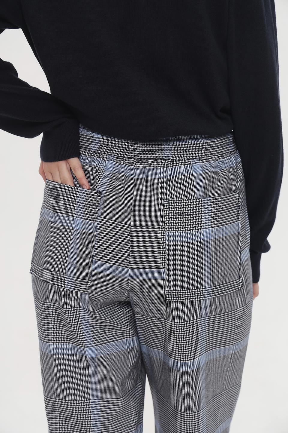 Брюки Tom Tailor в клетку серые