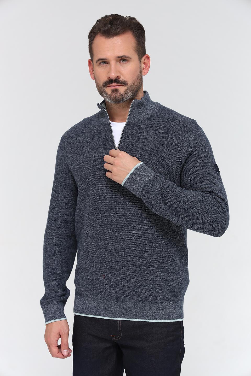 Джемпер Tom Tailor с молнией серый