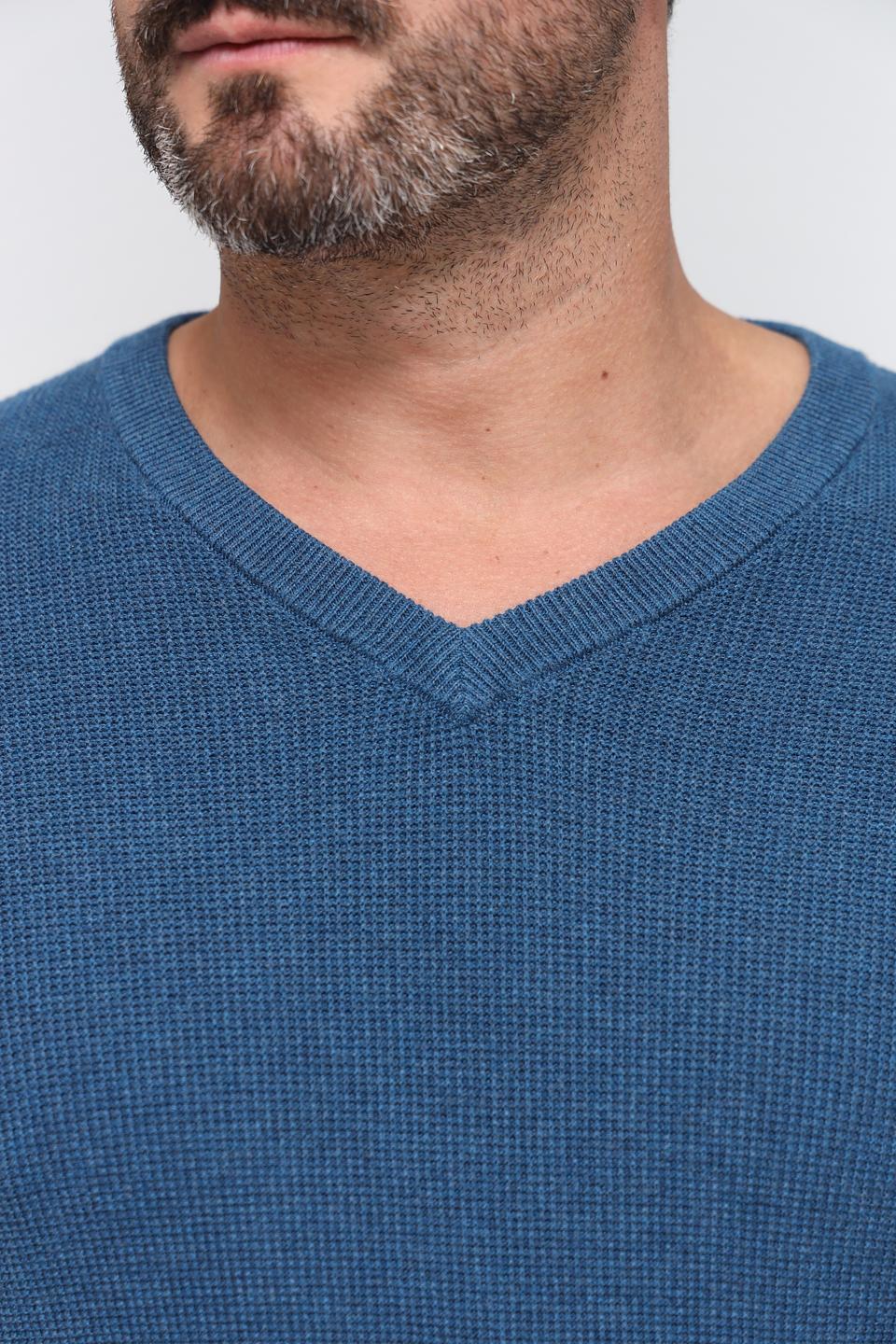Джемпер Tom Tailor V-образный синий