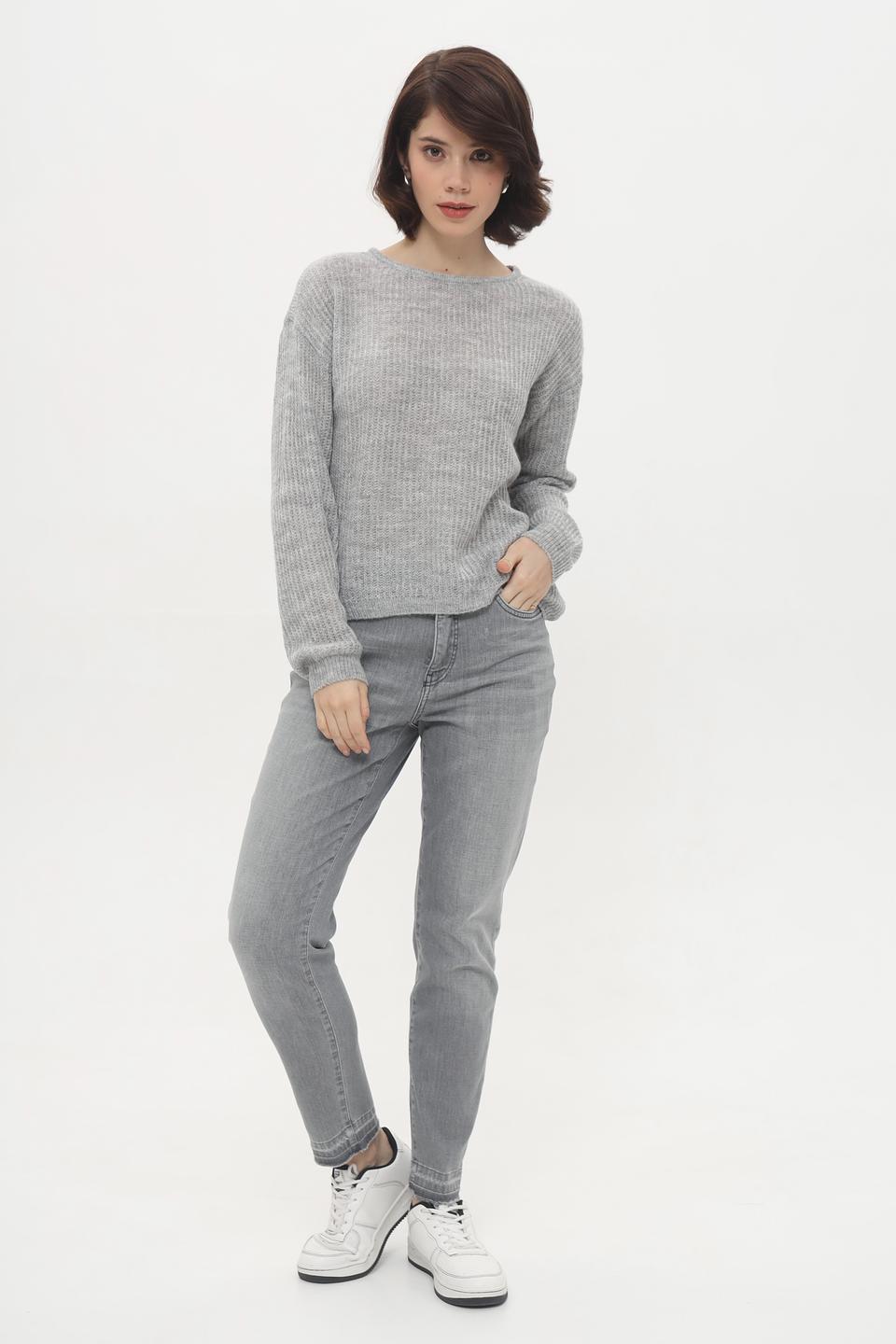 Пуловер More and More серый