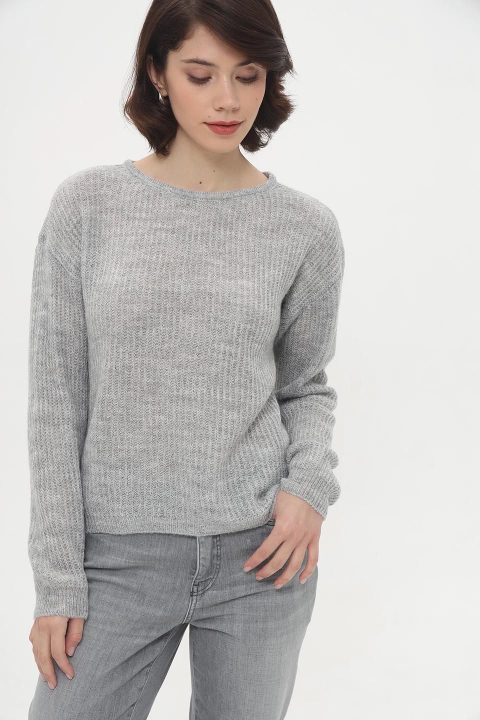 Пуловер More and More серый