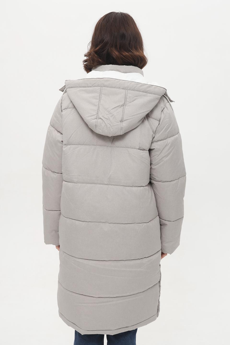 Пальто Broadway стеганое серое