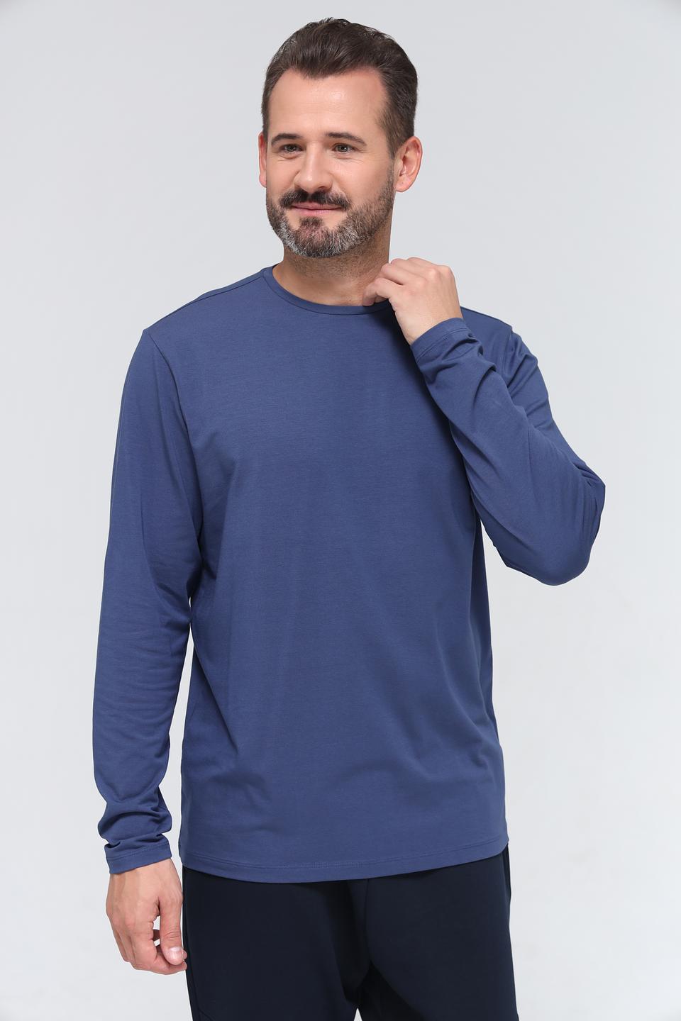 Лонгслив Monte Carlo синий